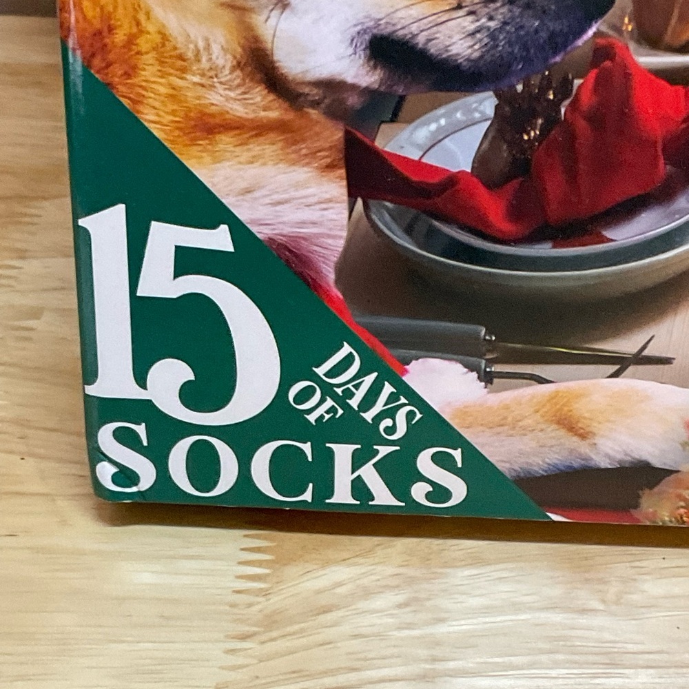 🎄“He Sees You When You're Eating” 15 Days of Dog Theme Socks AdventCalendar - Picture 3 of 11